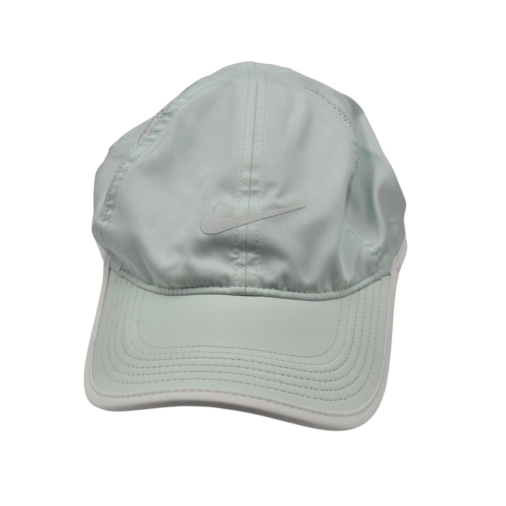 Nike Featherlight Dri-FIT Running Hat Mint Green White Adjustable Cap OSFM